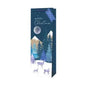Christmas gift bag with deer, snowy trees, moon, and 'Merry Christmas' text.