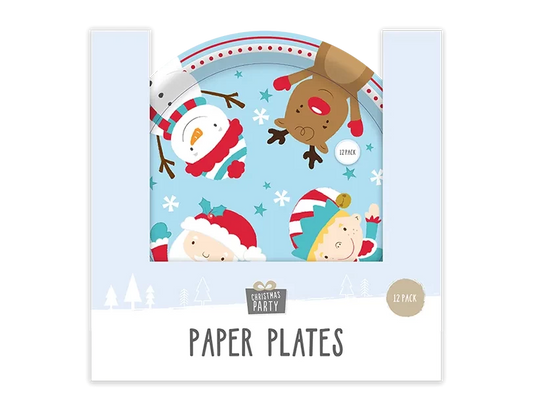 Christmas Paper Plates (12 Pack)