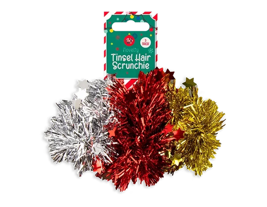 Tinsel Hair Scrunchies (Pack of 3)