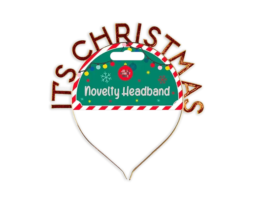Its Christmas Metal Headband