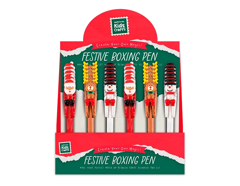 Festive Characters Boxing Pen