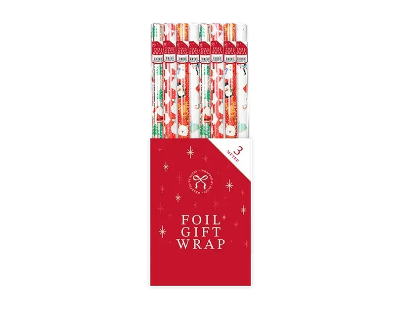 Cute Christmas Foil Wrapping Paper (3m)