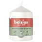 Cloudy White Bolsius Pillar Candle (80 x 58mm)