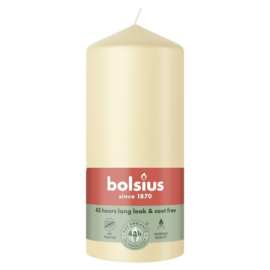 Bolsius Beige Essentials Pillar Candle (130mm)