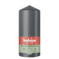 Bolsius Stormy Grey Essentials Pillar Candle (130mm)