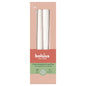 Bolsius Cloudy White Essentials Tapered Candles (245 x 24mm)