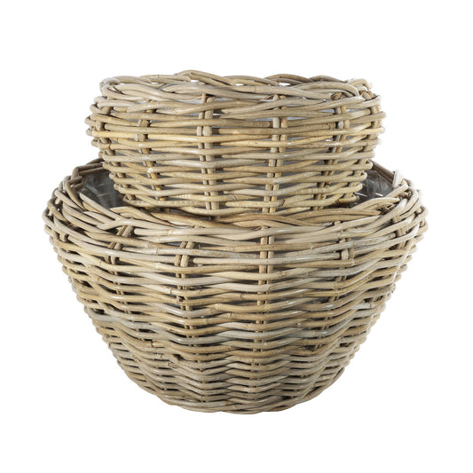 Discover the Natural Round Rattan Baskets (2) at Bristow Direct