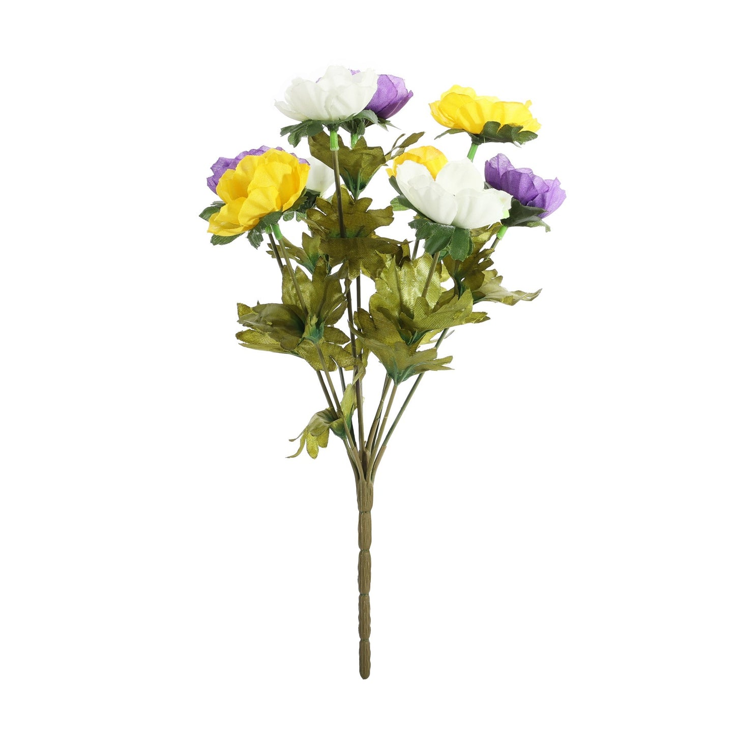 Essential Purple Yellow Cream Anemone Bunch