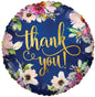 Thank You Flowers Helium Foil Balloon