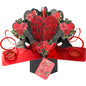 3D Pop Up Card by Second Nature - Love &amp; Red Roses