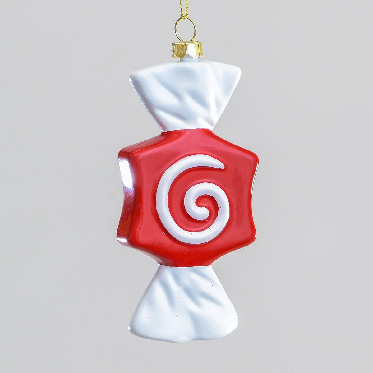 Discover the Red White Candy Swirl Sweet Hanging Decoration (12cm) at Bristow Direct