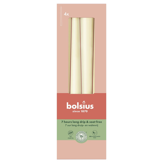 Discover the 	Bolsius Soft Pearl Essentials Tapered Candle (Box 4) at Bristow Direct