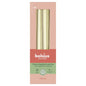 Bolsius Tapered Candles White Silver (245 x 24mm)