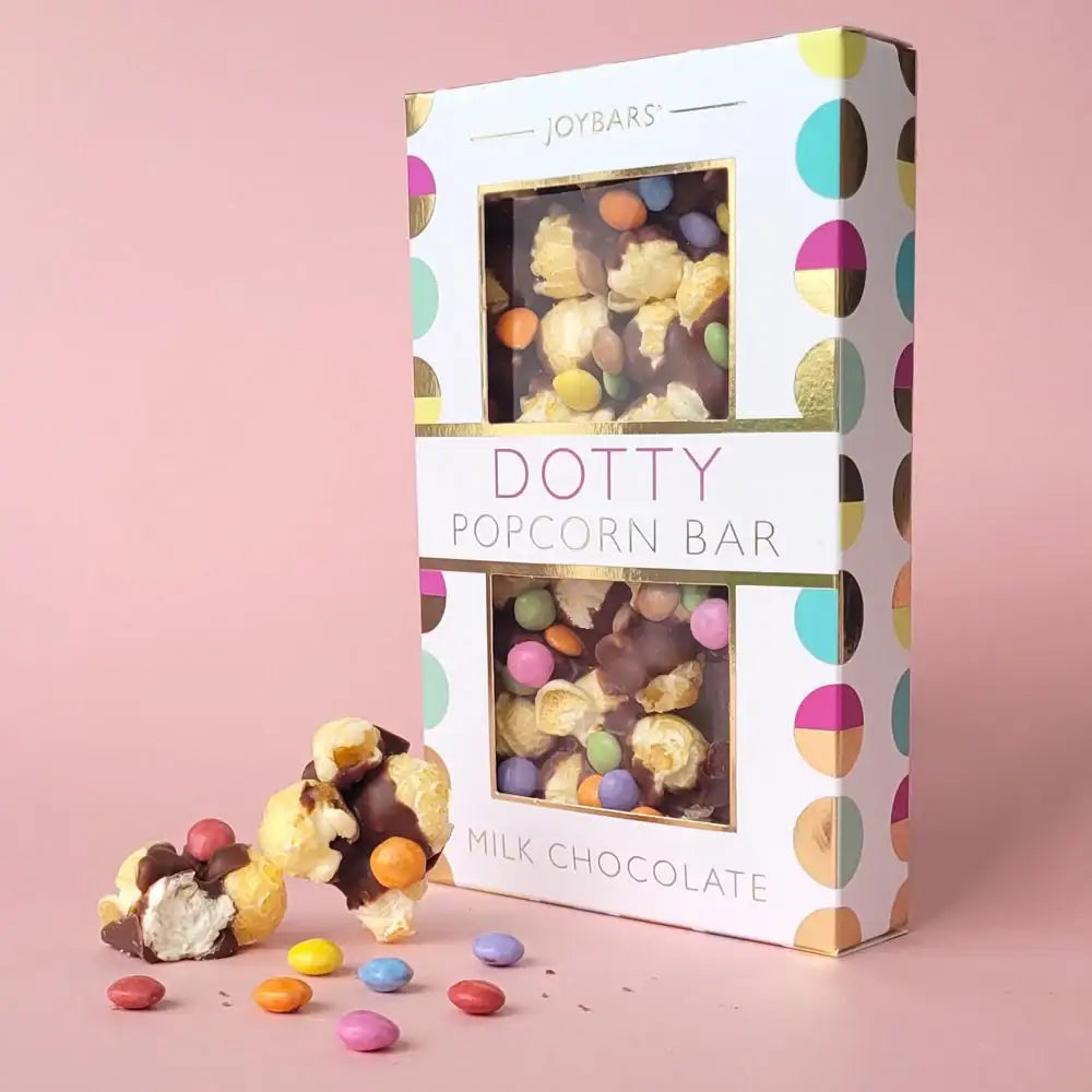 Joypots Joybar - Milk Chocolate Dotty Popcorn Bar (100g)