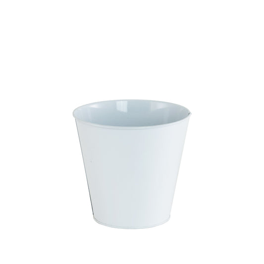 White Zinc Planter