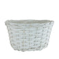 White Deluxe Oval Basket