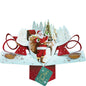 Father Christmas &amp; Sleigh Card Pop Up Card