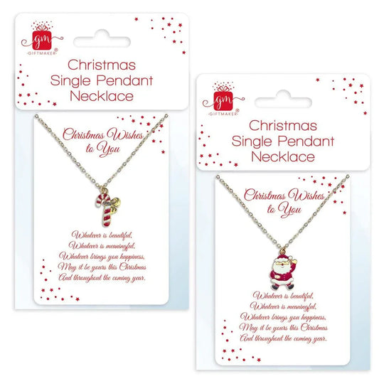 Silver Christmas Pendant Necklace