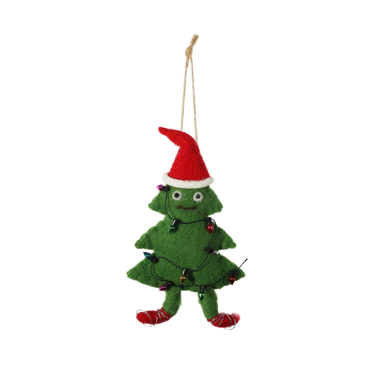 Discover the Felt Christmas Tree with String Lights (H16.5cm) at Bristow Direct