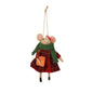 Discover the Felt Winter Mouse with Bow Hanging Decoration (13cm) at Bristow Direct