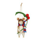 Discover the Felt Mouse Holding Holly Sprig Hanging Decoration (15cm) at Bristow Direct