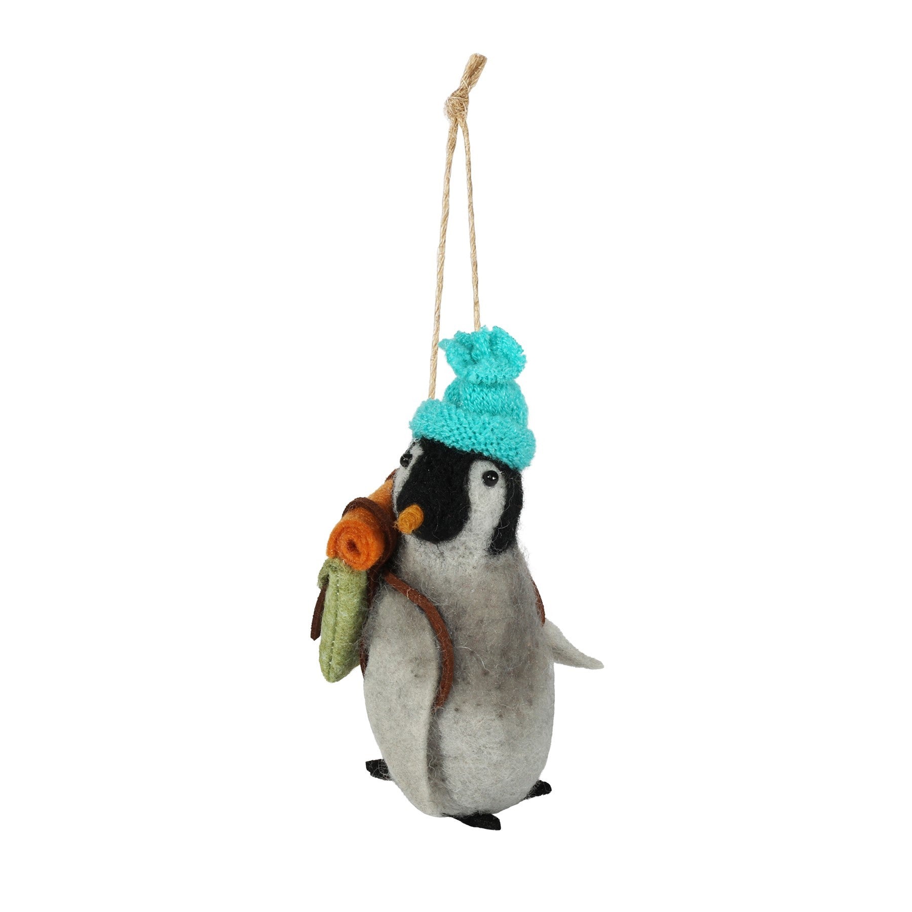 Discover the Felt Penguin with Backpack Hanging Decoration (H12cm) at Bristow Direct