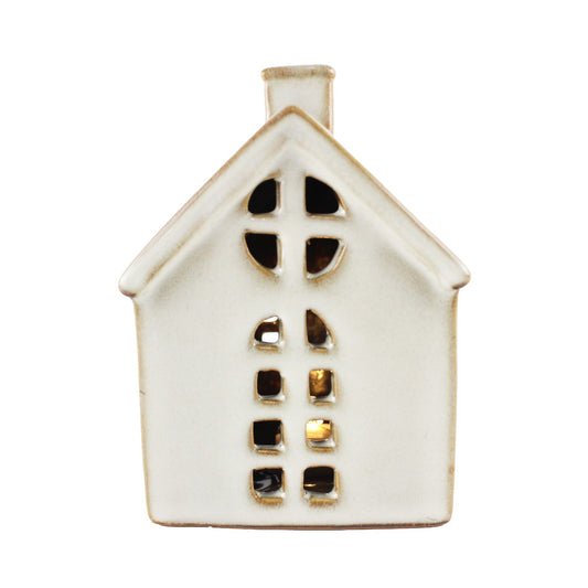 Discover the White Stoneware House Ornament (11cm) at Bristow Direct