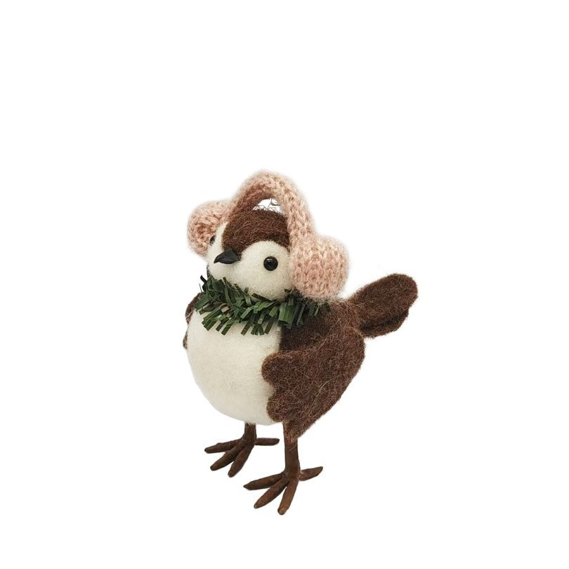 Discover the Bird Wearing Ear Muffs Figure (13cm) at Bristow Direct