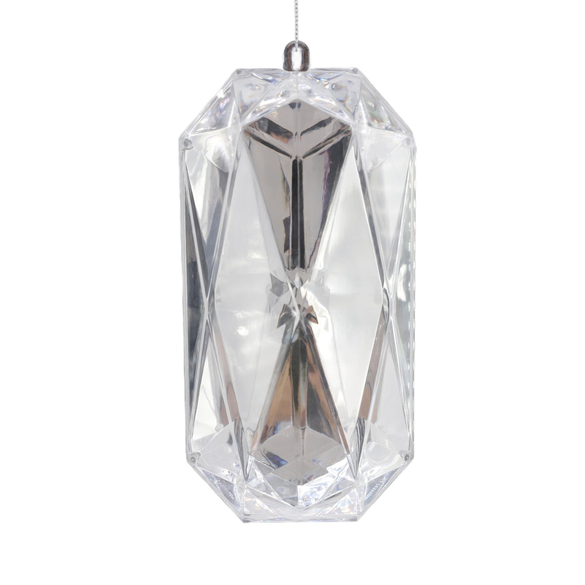 Discover the Silver Diamond Gem Jewel Hanging Ornament (19cm) at Bristow Direct