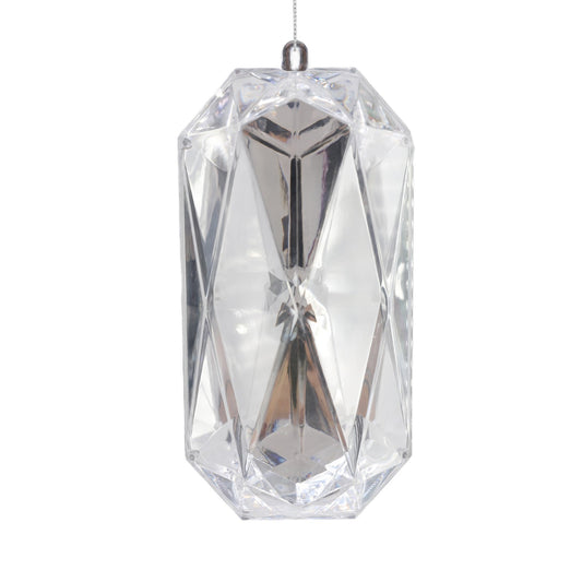 Discover the Silver Diamond Gem Jewel Hanging Ornament (19cm) at Bristow Direct