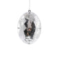 Discover the Silver Diamond Oval Hanging Ornament (13cm) at Bristow Direct