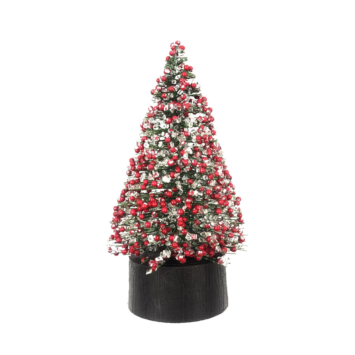 Discover the Pine Tree with Red Berries Decoration (20cm) at Bristow Direct