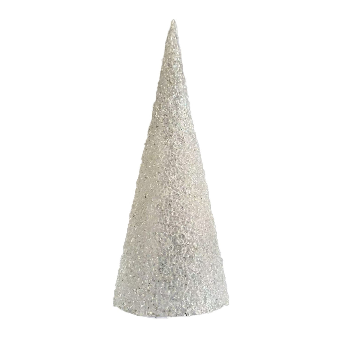 Discover the White Beaded Cone Tree (30cm) at Bristow Direct