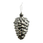 Discover the Shiny Silver Pinecone Hanging Ornament (18cm) at Bristow Direct