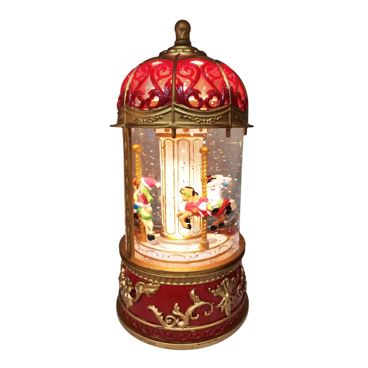 Discover the Festive Carousel Light Up Snow Globe (22cm) at Bristow Direct