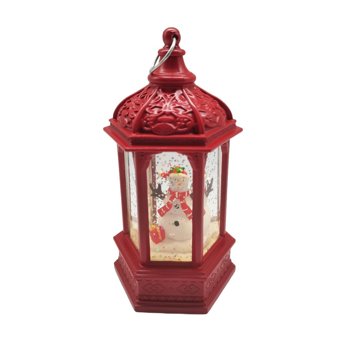 Discover the Red Snowman Lantern Snow Globe (14cm) at Bristow Direct