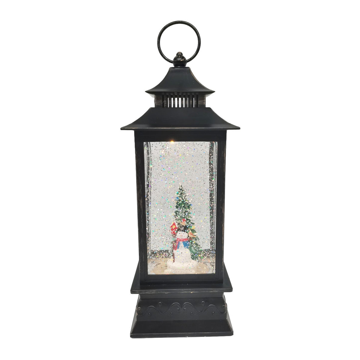 Discover the Black Snowman Lantern Snow Globe (H28cm) at Bristow Direct