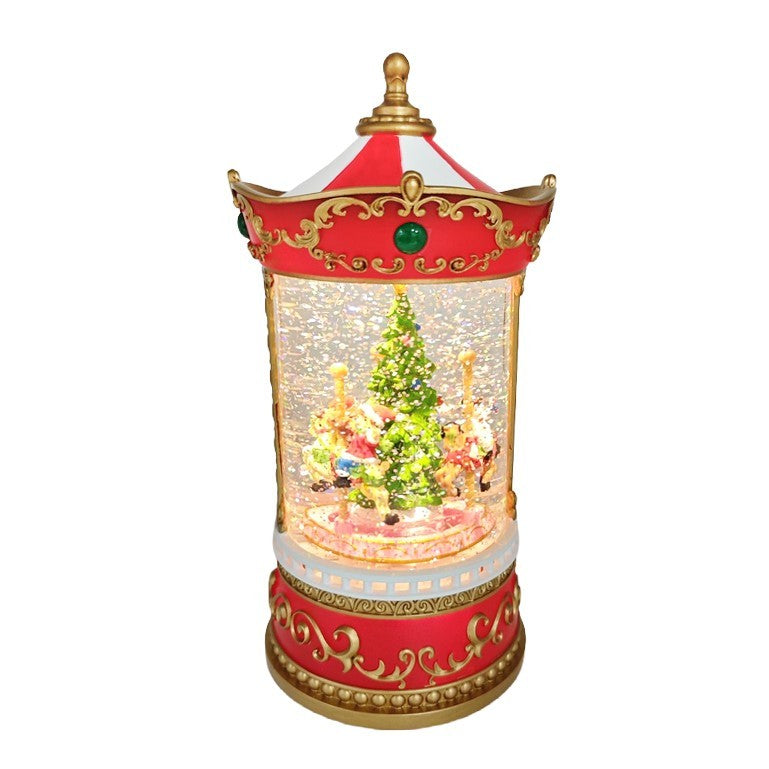 Discover the Festive Carousel Light Up Snow Globe (24.5cm) at Bristow Direct