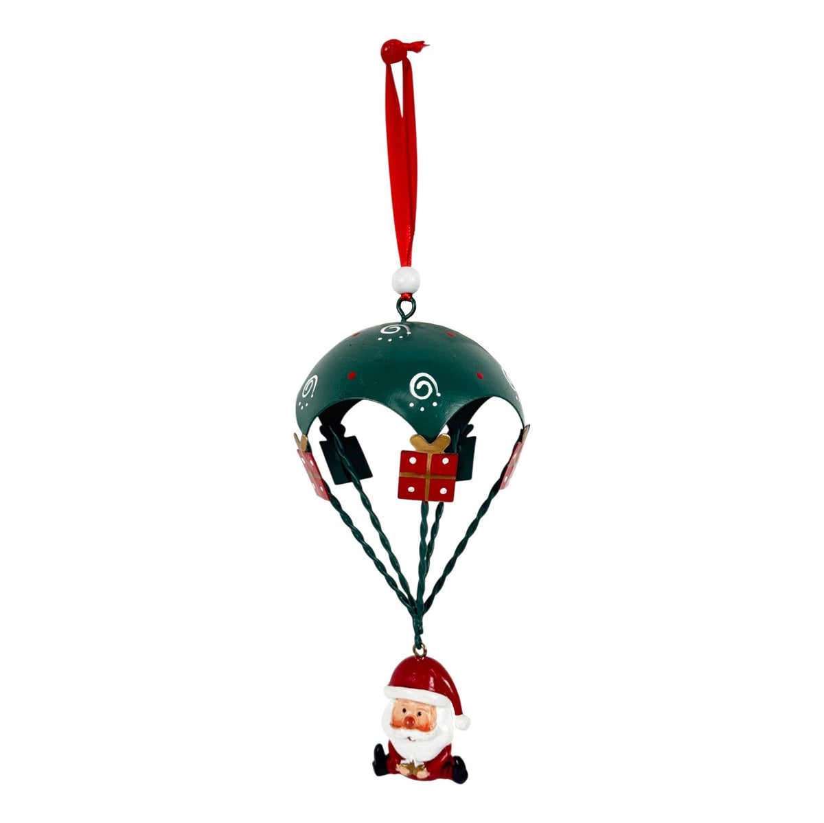 Discover the Santa with Parachute Hanging Decoration (16cm) at Bristow Direct