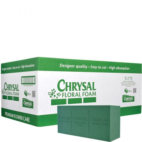 Discover the Chrysal Elite Floral Foam Brick (20pk) at Bristow Direct