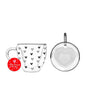 Valentines Double Walled Glass Heart Mug