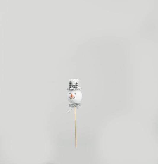 Discover the White Snowman Head with Top Hat Pick at Bristow Direct