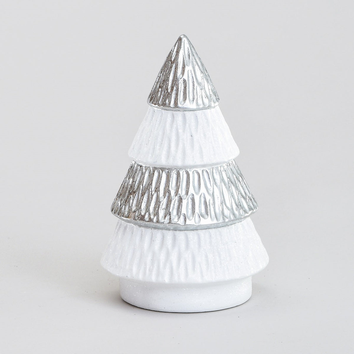 Discover the White Silver Ceramic Christmas Tree Ornament at Bristow Direct