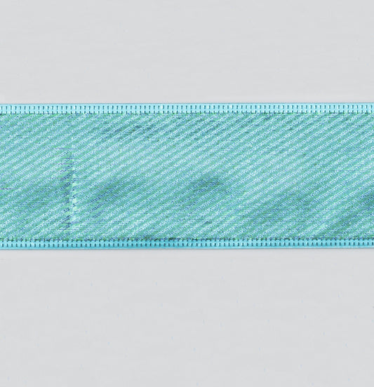 Discover the Turquoise Metallic Edges Christmas Ribbon (63mm x 9.1m) at Bristow Direct