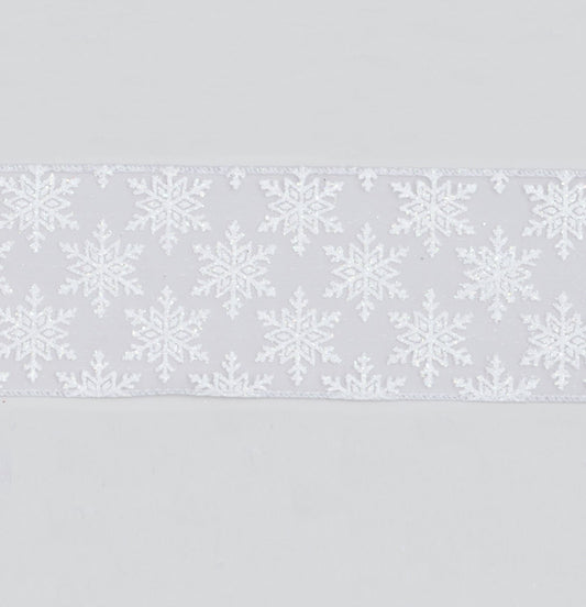 Discover the Lilac Snowflake Ribbon Lilac (63mm x 9.1m) at Bristow Direct
