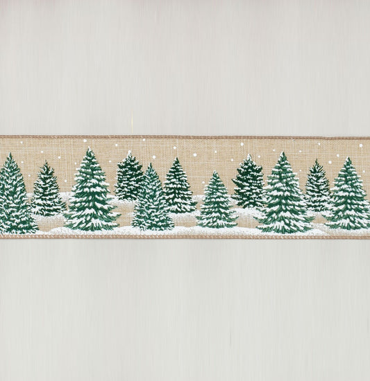 Discover the Snowy Winter Forest Ribbon (63mm x 9.1m) at Bristow Direct