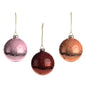Discover the Snowy Glass Bauble (Assorted) at Bristow Direct
