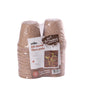 6cm Round Brown Fibre Pots (x24)