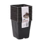 9cm Black Square Pots (x12)