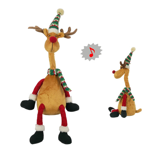 Discover the Singing Christmas Moose Figure (54cm) at Bristow Direct